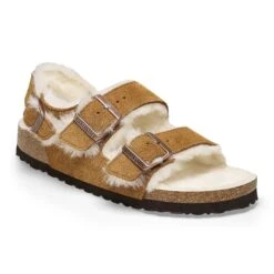 Birkenstock Milano Suede Shearling Suede Leather-Shearling Mink