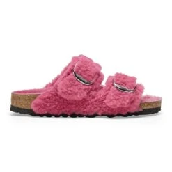 Birkenstock Arizona Big Buckle Shearling Fuchsia Tulip -Birkenstock Sale Store 1025535 side