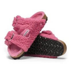 Birkenstock Arizona Big Buckle Shearling Fuchsia Tulip -Birkenstock Sale Store 1025535 sole