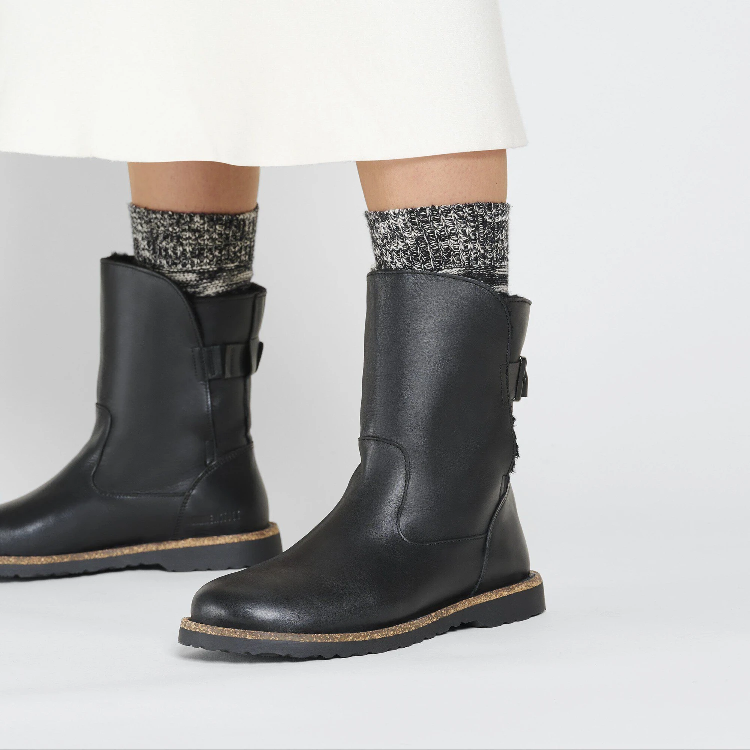 Birkenstock Uppsala Shearling Leather Black 6 Birkenstock Uppsala Shearling Leather Black - Image 6