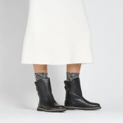 Birkenstock Uppsala Shearling Leather Black 12 Birkenstock Uppsala Shearling Leather Black -Birkenstock Sale Store 1025583 f look f