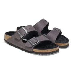Birkenstock Arizona Shearling Synthetics Desert Dust Black 26 Birkenstock Arizona Shearling Synthetics Desert Dust Black -Birkenstock Sale Store 1025602 pair