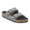 Birkenstock Arizona Shearling Oiled Leather Iron