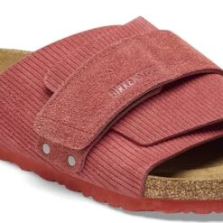 Birkenstock Kyoto Suede Embossed Corduroy Sienna Red -Birkenstock Sale Store 1025653 detail 1