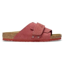 Birkenstock Kyoto Suede Embossed Corduroy Sienna Red -Birkenstock Sale Store 1025653 side