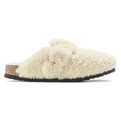 Birkenstock Boston Big Buckle Shearling Teddy Eggshell -Birkenstock Sale Store 1025678 side