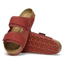 Birkenstock Uji Nubuck-Suede Leather Sienna Red -Birkenstock Sale Store 1025681 sole