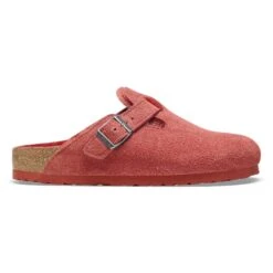 Birkenstock Boston Shearling Suede Leather Sienna Red 10 Birkenstock Boston Shearling Suede Leather Sienna Red -Birkenstock Sale Store 1025685 side