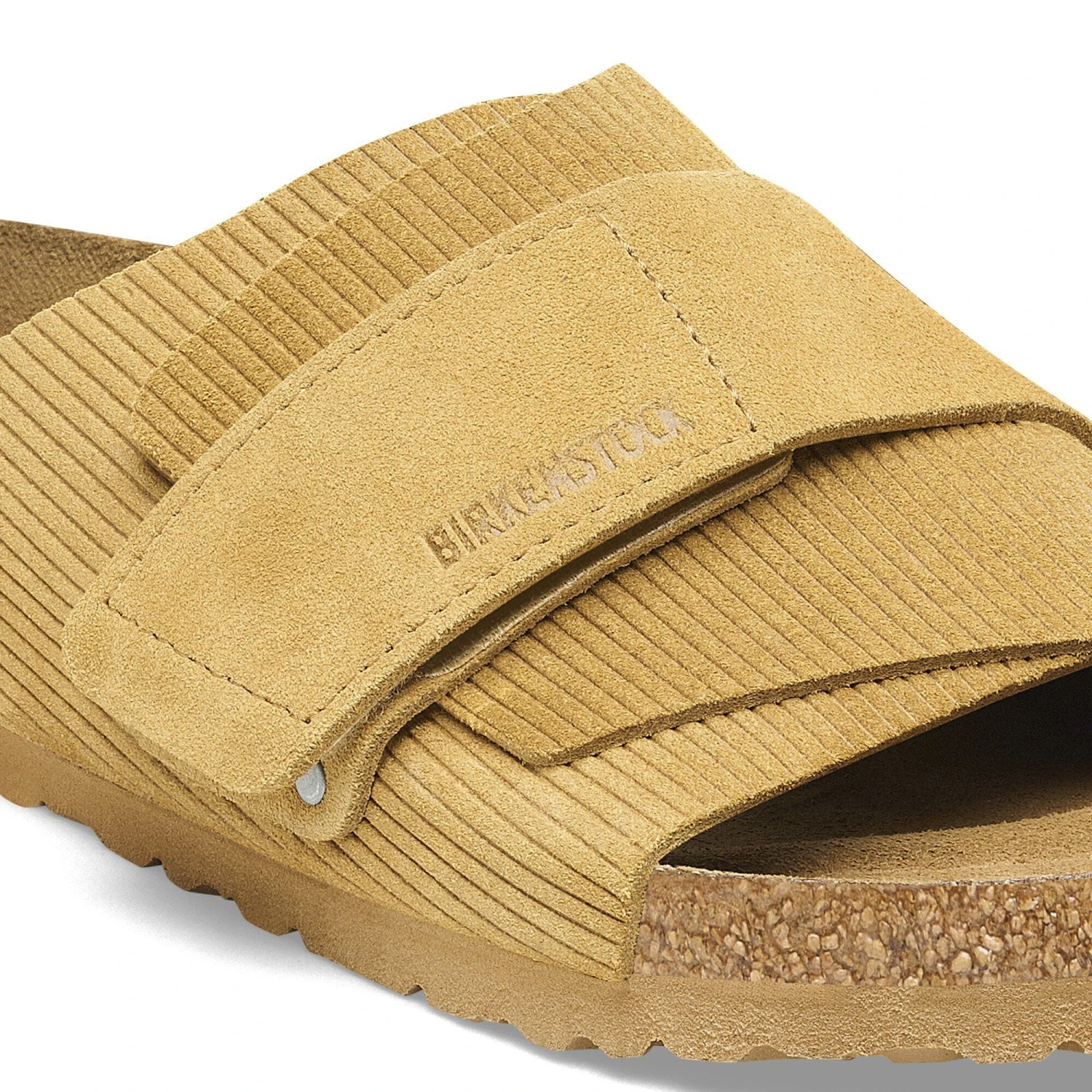 Birkenstock Kyoto Suede Embossed Corduroy Cork Brown 5 Birkenstock Kyoto Suede Embossed Corduroy Cork Brown - Image 5