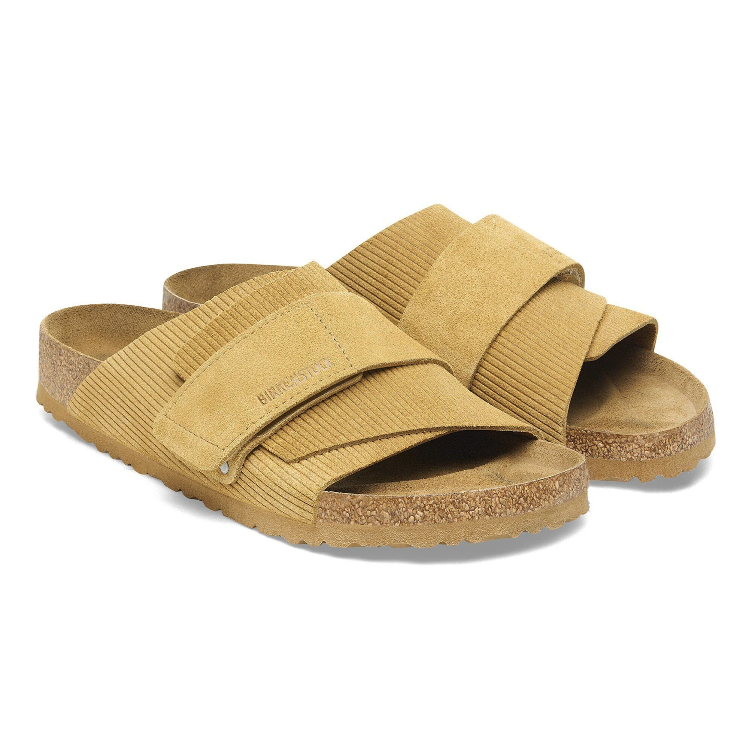 Birkenstock Kyoto Suede Embossed Corduroy Cork Brown 6 Birkenstock Kyoto Suede Embossed Corduroy Cork Brown - Image 6