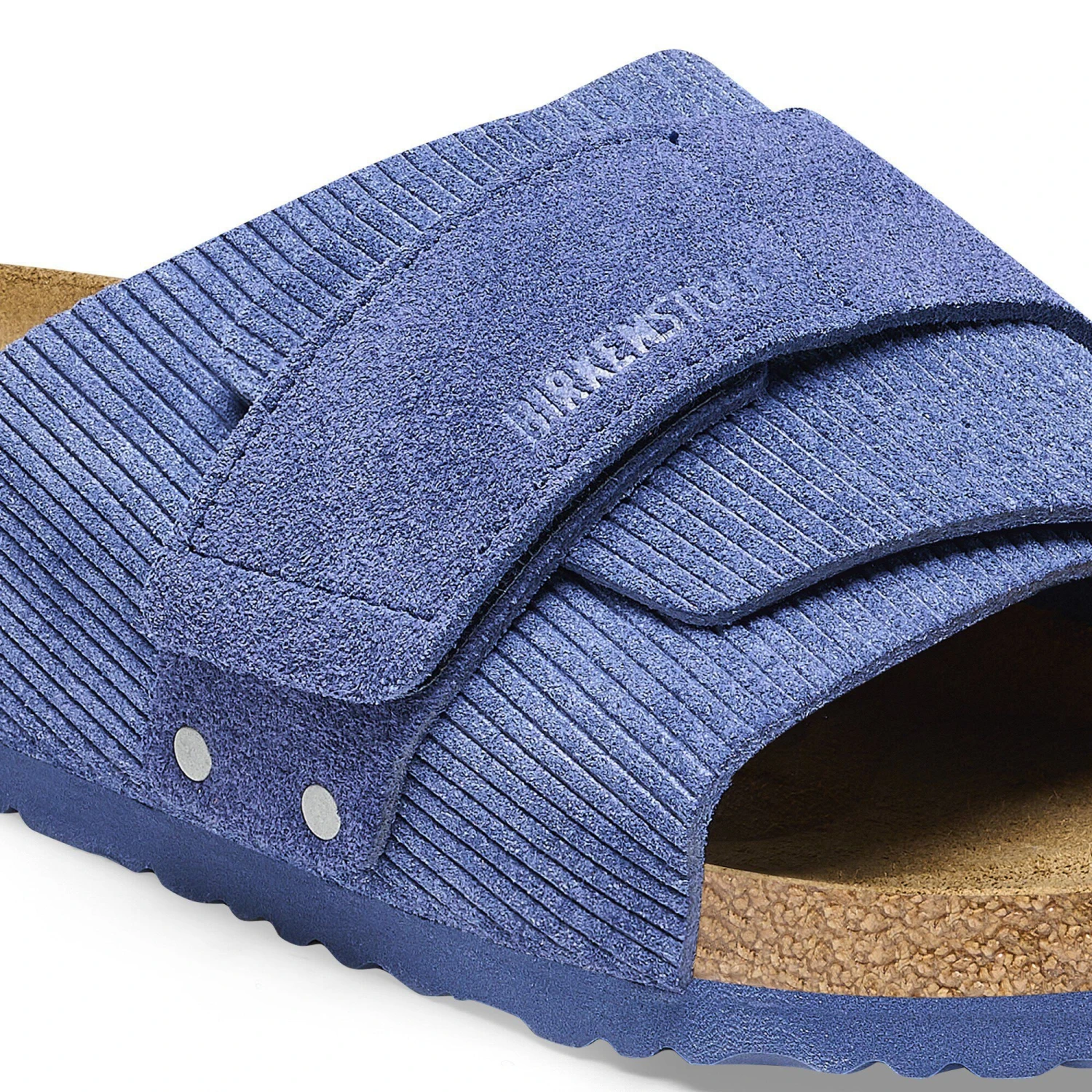 Birkenstock Kyoto Suede Embossed Corduroy Indigo 6 Birkenstock Kyoto Suede Embossed Corduroy Indigo - Image 6
