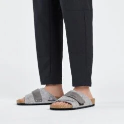 Birkenstock Kyoto Natural Leather-Felt Light Gray 11 Birkenstock Kyoto Natural Leather-Felt Light Gray -Birkenstock Sale Store 1025708 f look m