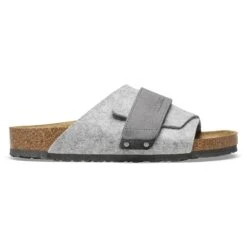 Birkenstock Kyoto Natural Leather-Felt Light Gray 10 Birkenstock Kyoto Natural Leather-Felt Light Gray -Birkenstock Sale Store 1025708 side