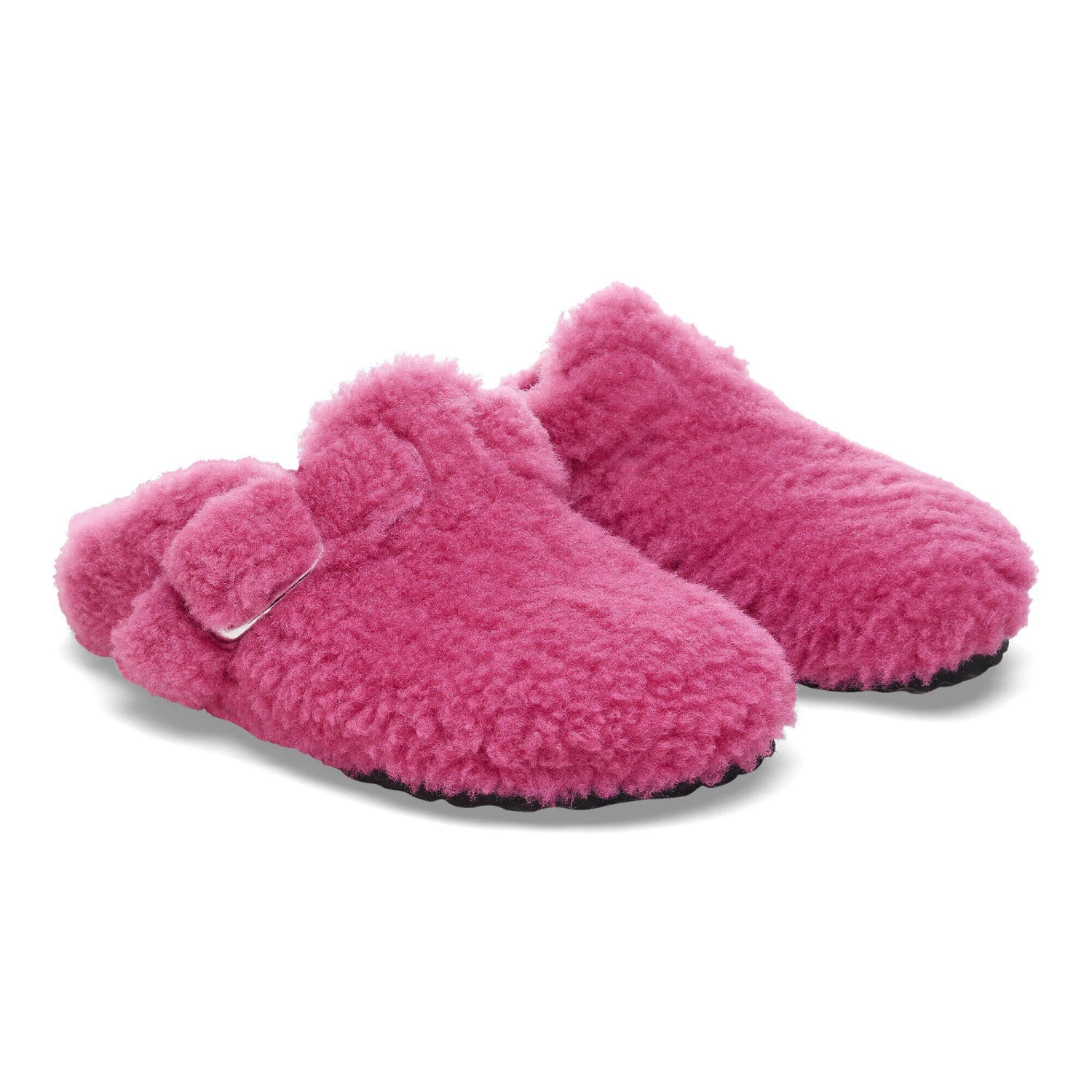 Birkenstock Boston Big Buckle Shearling Fuchsia Tulip 5 Birkenstock Boston Big Buckle Shearling Fuchsia Tulip - Image 5