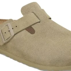 Birkenstock Boston Suede Leather Faded Khaki -Birkenstock Sale Store 1025788 detail 1