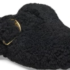 Birkenstock Boston Big Buckle Shearling Black Gold -Birkenstock Sale Store 1025891 detail 1