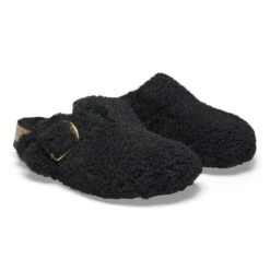Birkenstock Boston Big Buckle Shearling Black Gold -Birkenstock Sale Store 1025891 pair