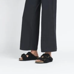 Birkenstock Arizona Big Buckle Shearling Black Gold 13 Birkenstock Arizona Big Buckle Shearling Black Gold -Birkenstock Sale Store 1025901 f look f