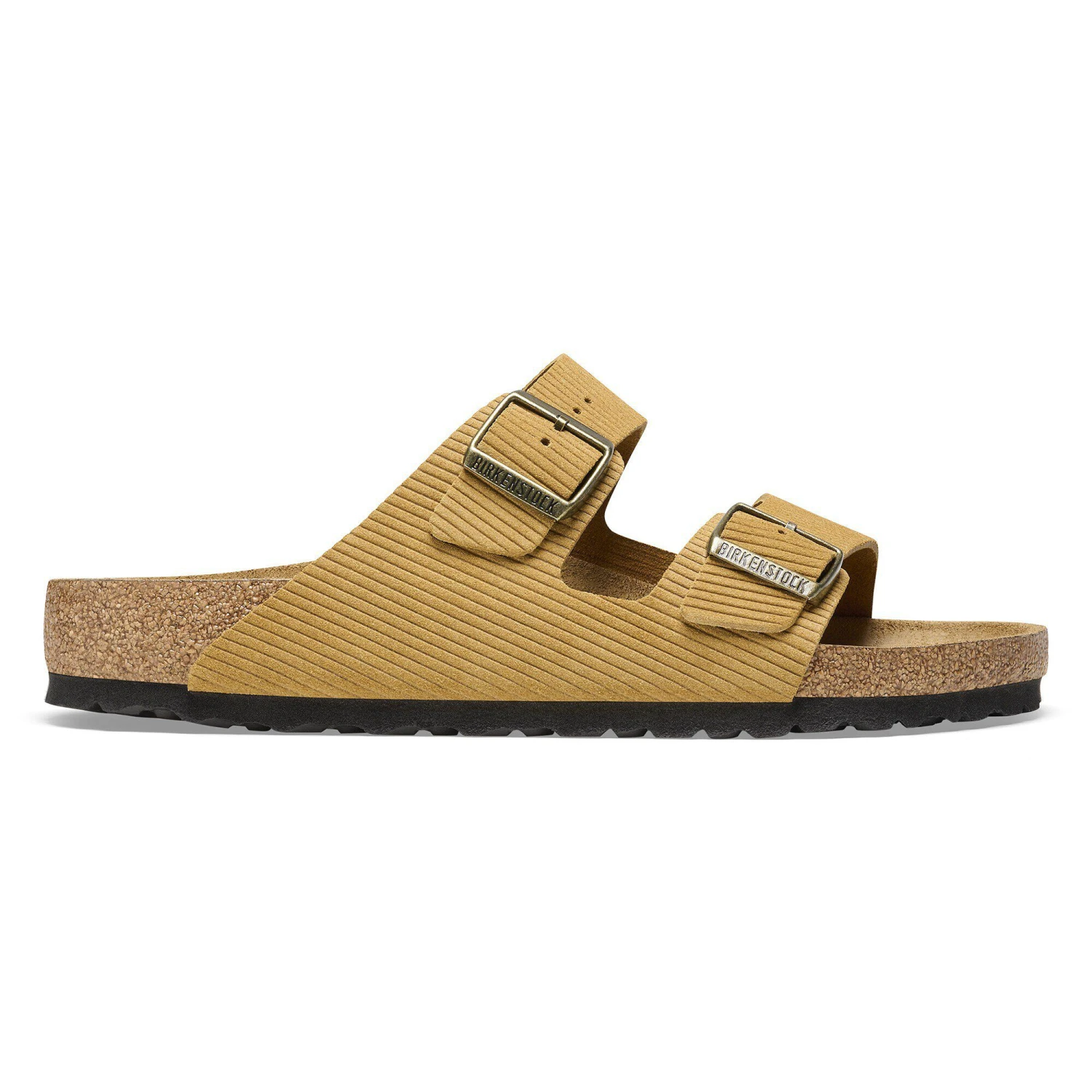 Birkenstock Arizona Suede Embossed Corduroy Cork Brown 3 Birkenstock Arizona Suede Embossed Corduroy Cork Brown - Image 3