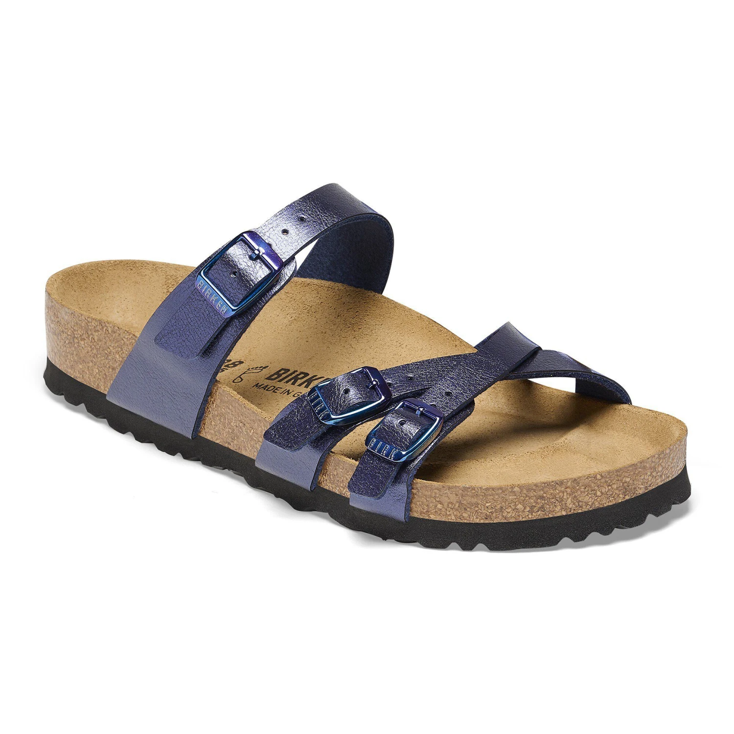 Birkenstock Franca Birko-Flor Graceful Midnight Blue 1 Birkenstock Franca Birko-Flor Graceful Midnight Blue