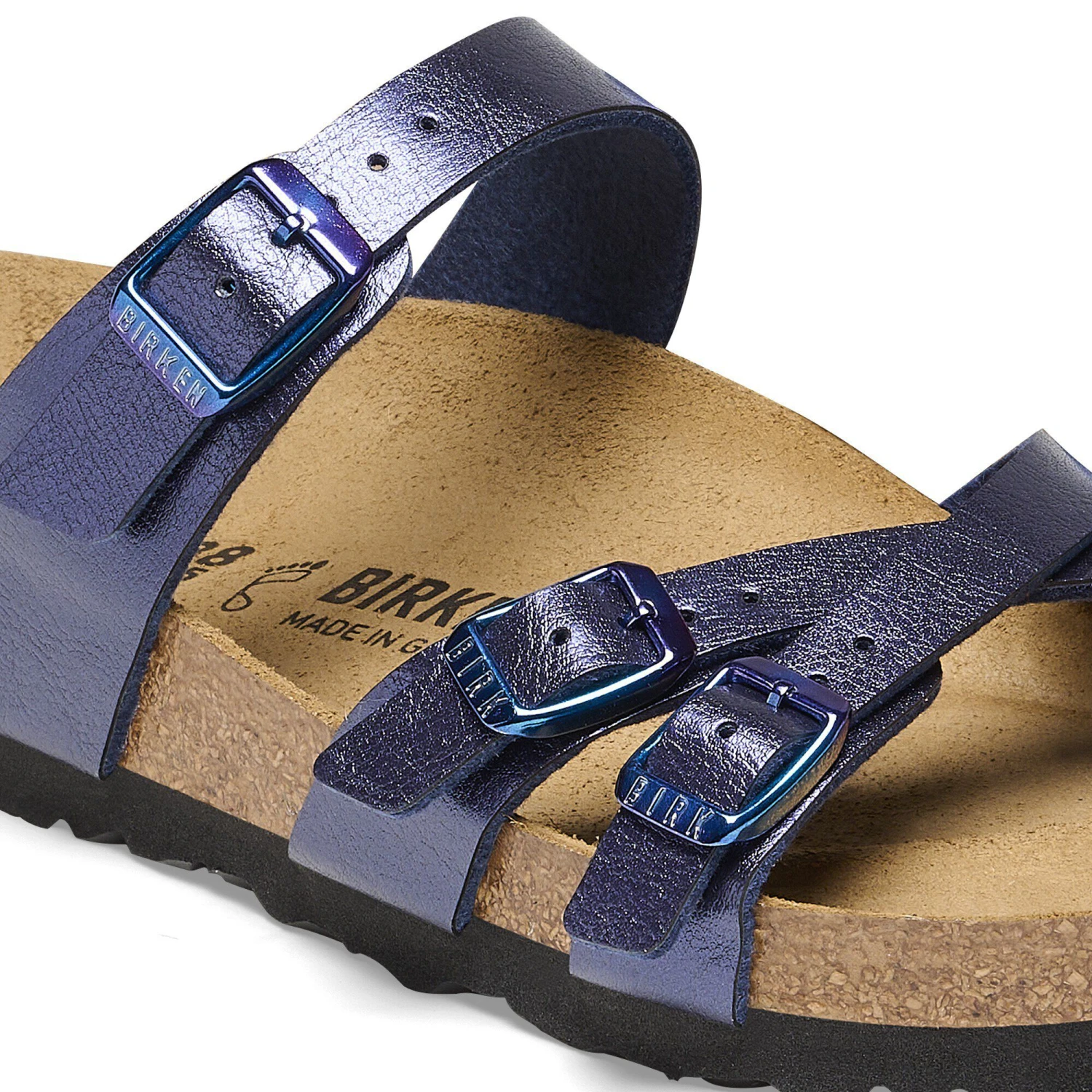 Birkenstock Franca Birko-Flor Graceful Midnight Blue 4 Birkenstock Franca Birko-Flor Graceful Midnight Blue - Image 4