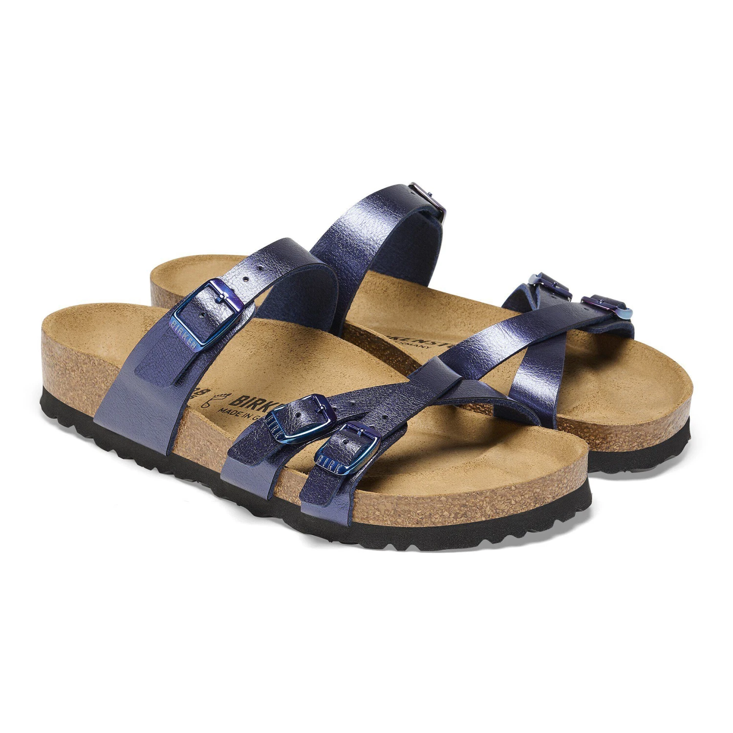 Birkenstock Franca Birko-Flor Graceful Midnight Blue 7 Birkenstock Franca Birko-Flor Graceful Midnight Blue - Image 7