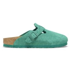 Birkenstock Boston Suede Leather Digital Green 11 Birkenstock Boston Suede Leather Digital Green -Birkenstock Sale Store 1026129 side