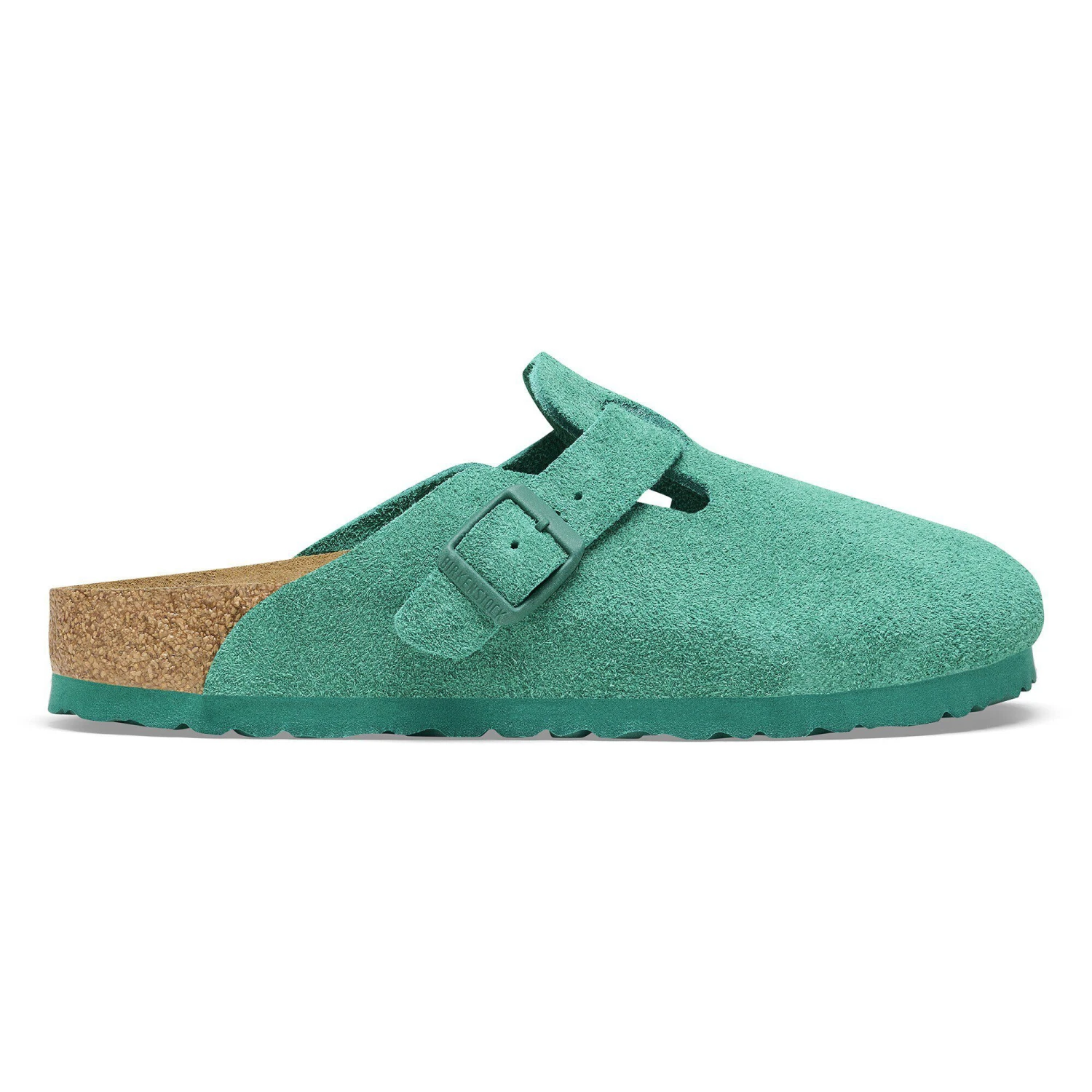 Birkenstock Boston Suede Leather Digital Green 3 Birkenstock Boston Suede Leather Digital Green - Image 3