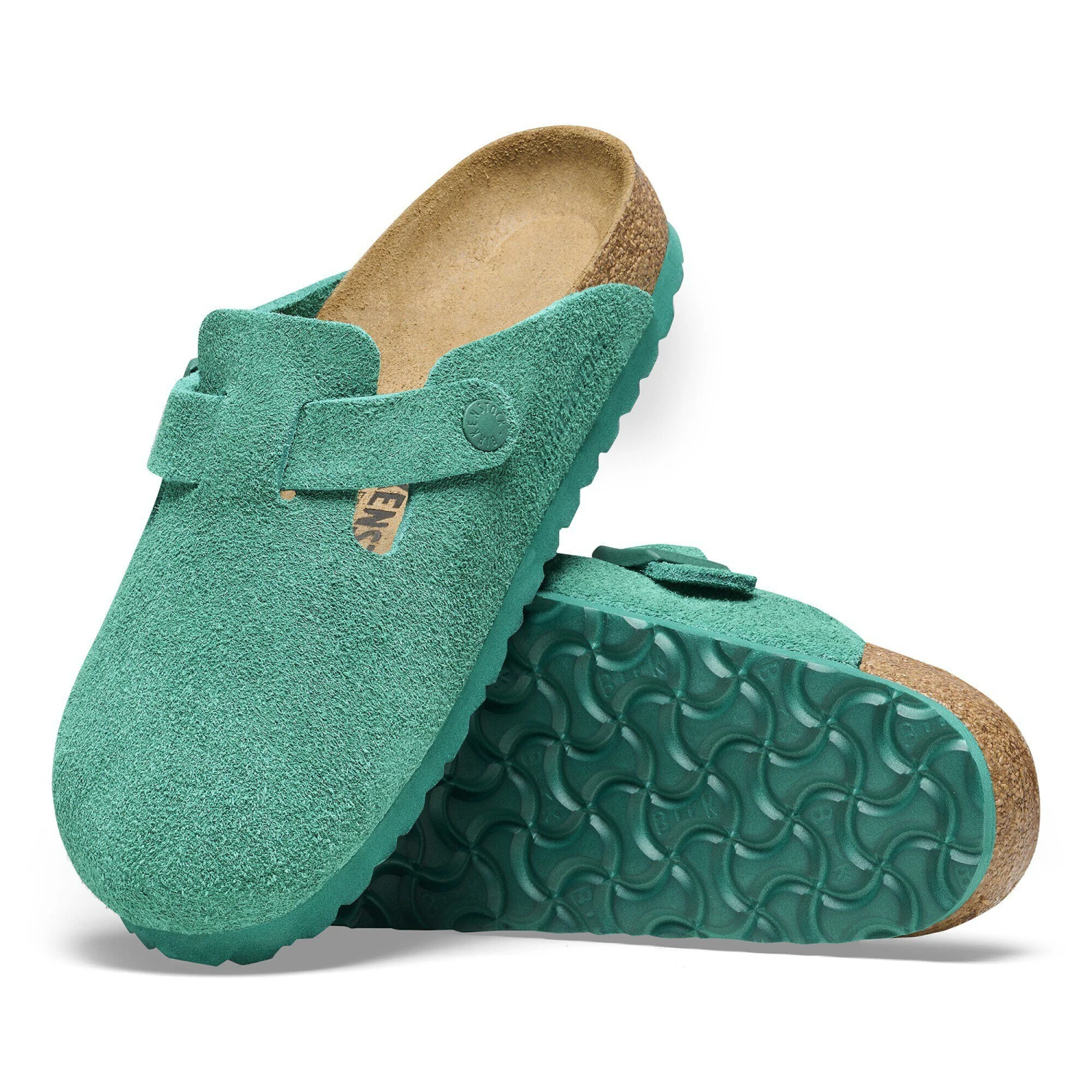 Birkenstock Boston Suede Leather Digital Green 8 Birkenstock Boston Suede Leather Digital Green - Image 8