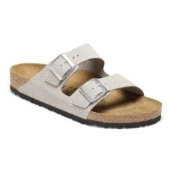 Birkenstock Arizona Suede Embossed Corduroy Stone Coin