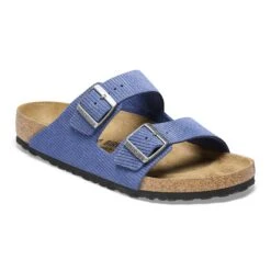 Birkenstock Arizona Suede Embossed Corduroy Indigo
