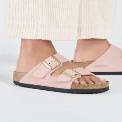 Birkenstock Arizona Suede Leather Light Rose 12 Birkenstock Arizona Suede Leather Light Rose -Birkenstock Sale Store 1026138 f closeup f