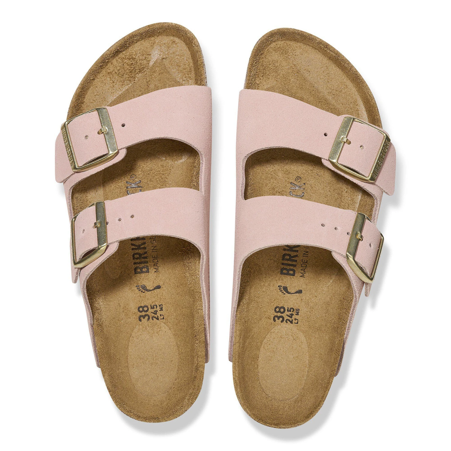 Birkenstock Arizona Suede Leather Light Rose 2 Birkenstock Arizona Suede Leather Light Rose - Image 2
