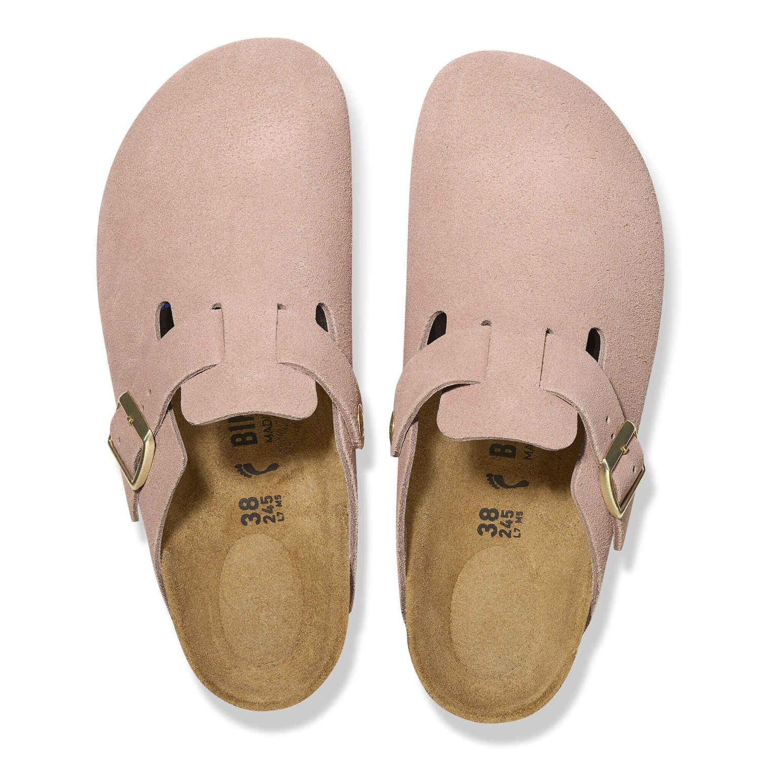 Birkenstock Boston Suede Leather Light Rose 2 Birkenstock Boston Suede Leather Light Rose - Image 2