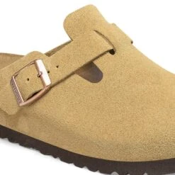 Birkenstock Boston Suede Leather Latte Cream -Birkenstock Sale Store 1026181 detail 1