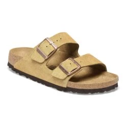 Birkenstock Arizona Suede Leather Latte Cream