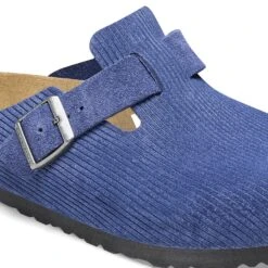 Birkenstock Boston Suede Embossed Corduroy Indigo -Birkenstock Sale Store 1026203 detail 1