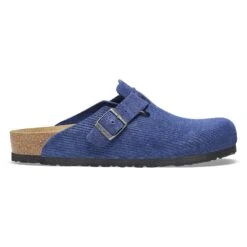 Birkenstock Boston Suede Embossed Corduroy Indigo -Birkenstock Sale Store 1026203 side