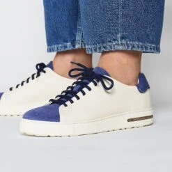 Birkenstock Bend Low Decon Pop Natural Leather-Nubuck Indigo Blue/Eggshell 14 Birkenstock Bend Low Decon Pop Natural Leather-Nubuck Indigo Blue/Eggshell -Birkenstock Sale Store 1026207 f closeup f