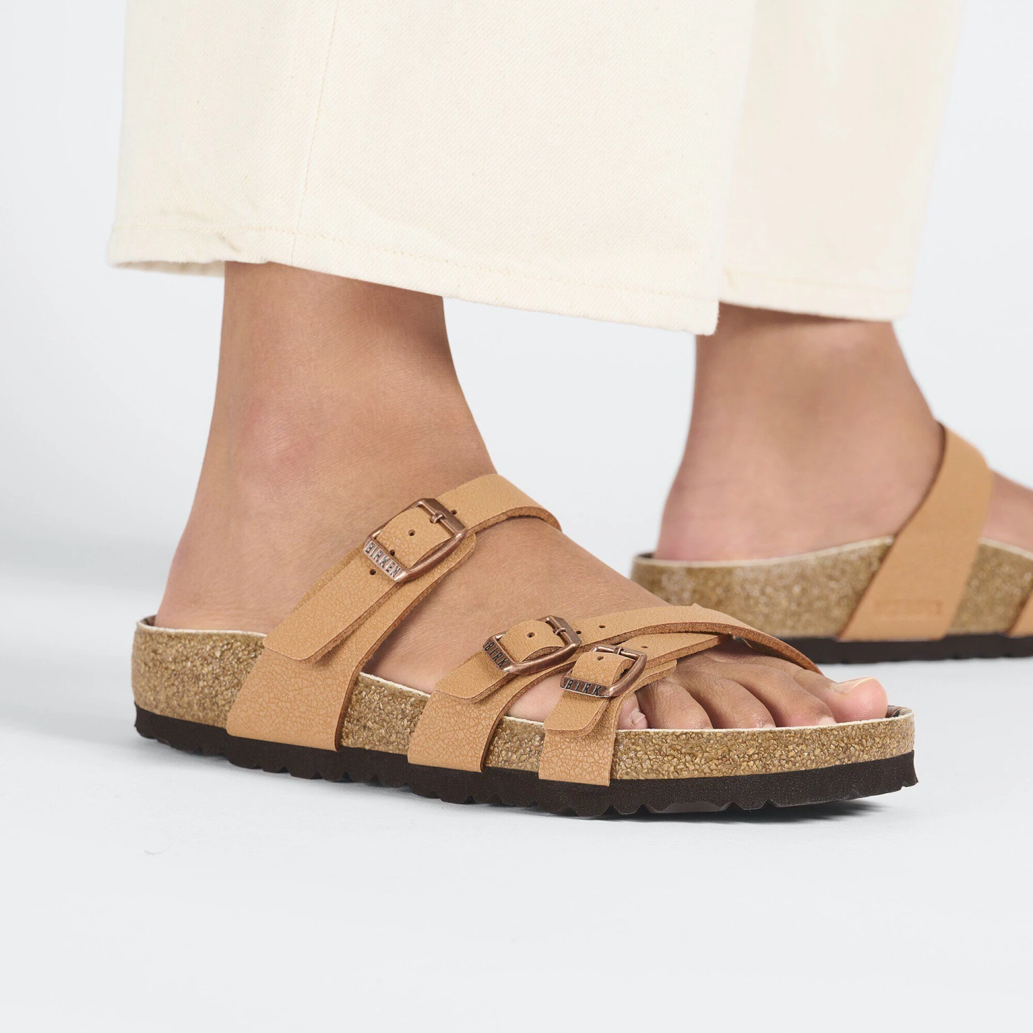 Birkenstock Franca Vegan Birkibuc Pecan 6 Birkenstock Franca Vegan Birkibuc Pecan - Image 6
