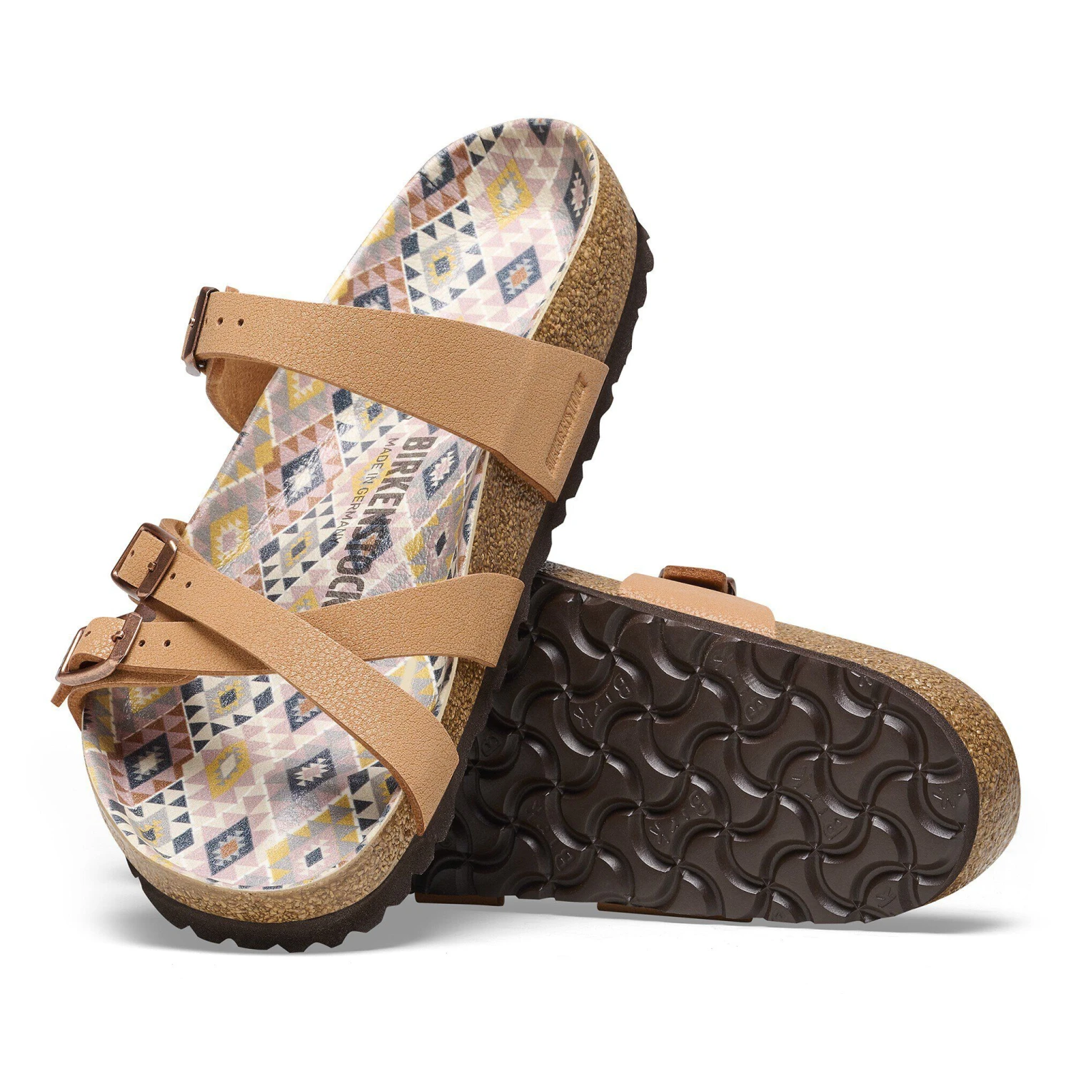 Birkenstock Franca Vegan Birkibuc Pecan 4 Birkenstock Franca Vegan Birkibuc Pecan - Image 4