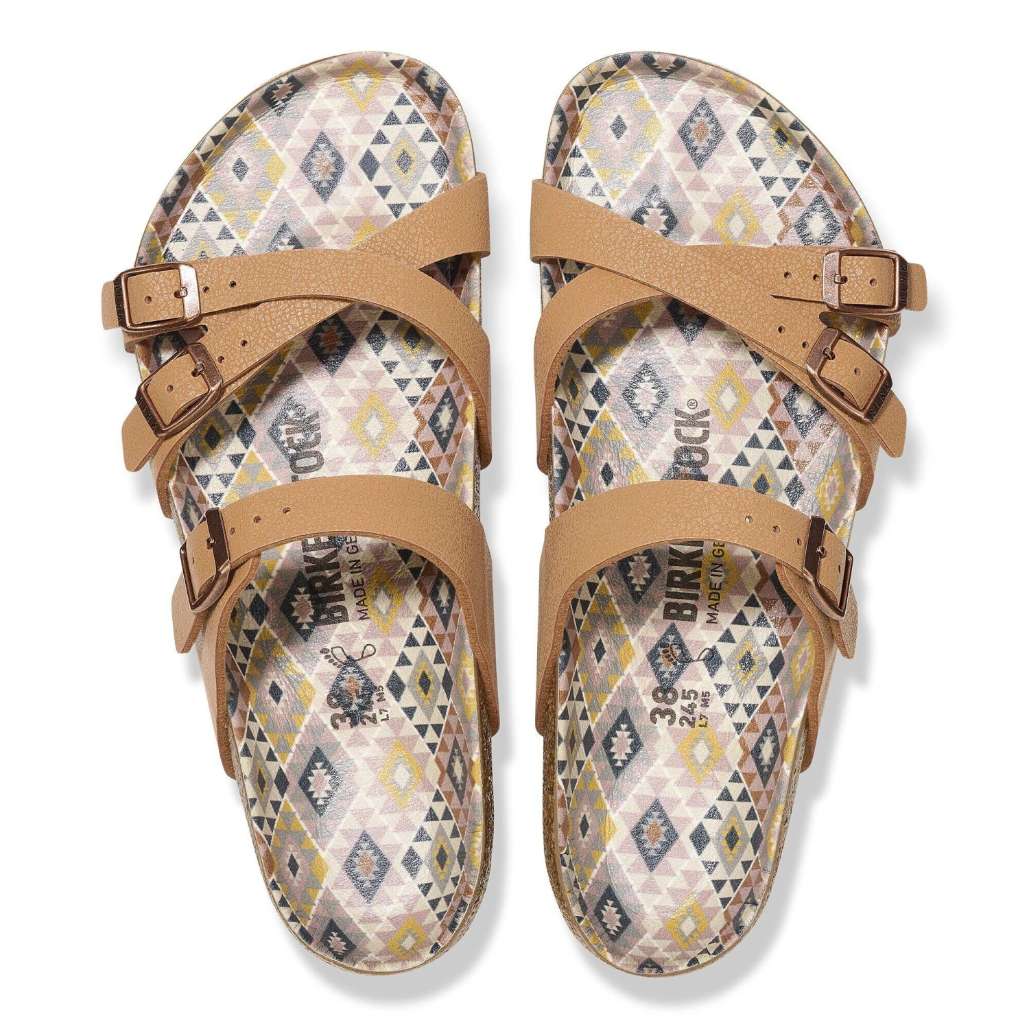 Birkenstock Franca Vegan Birkibuc Pecan 2 Birkenstock Franca Vegan Birkibuc Pecan - Image 2