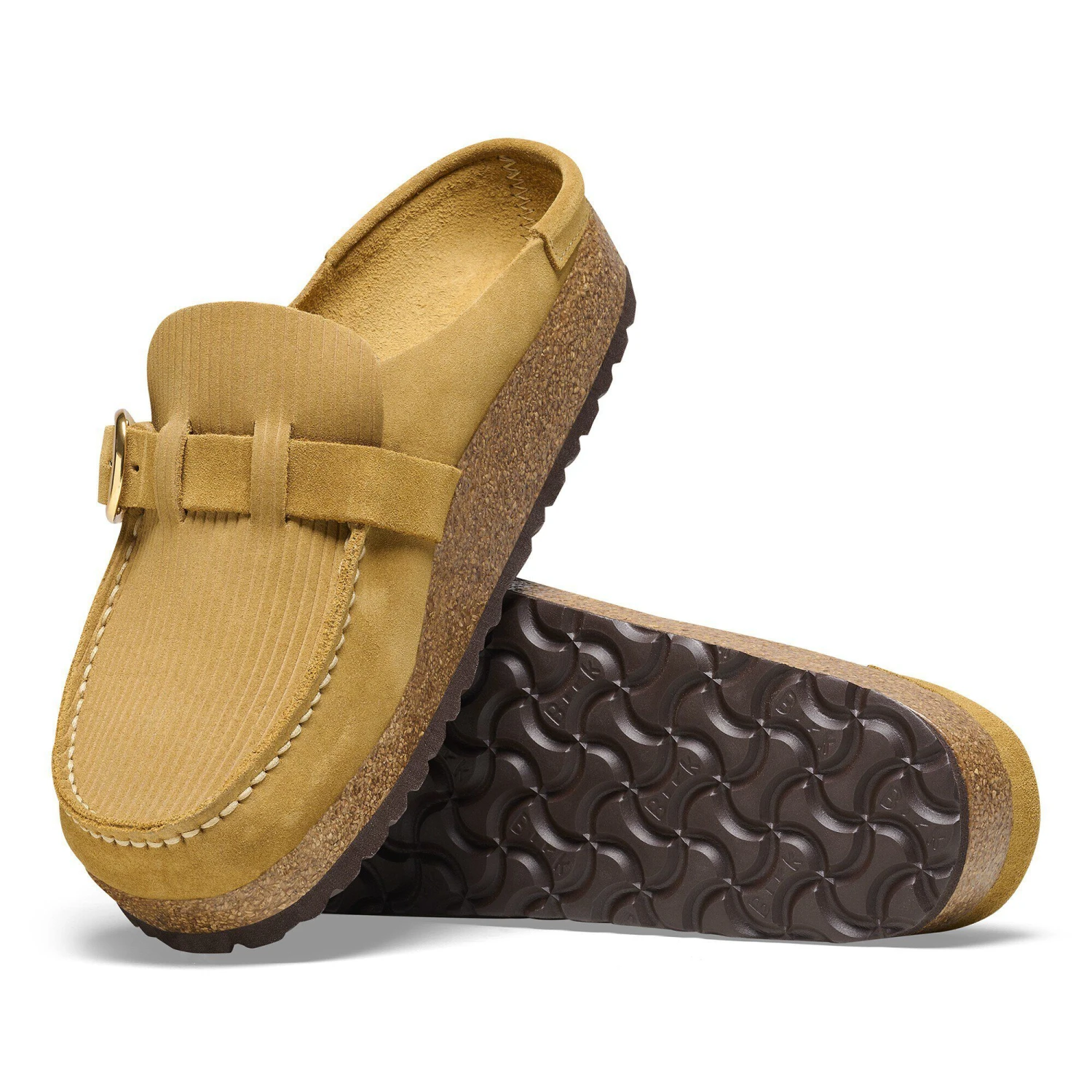 Birkenstock Buckley Suede Embossed Corduroy Cork Brown 4 Birkenstock Buckley Suede Embossed Corduroy Cork Brown - Image 4