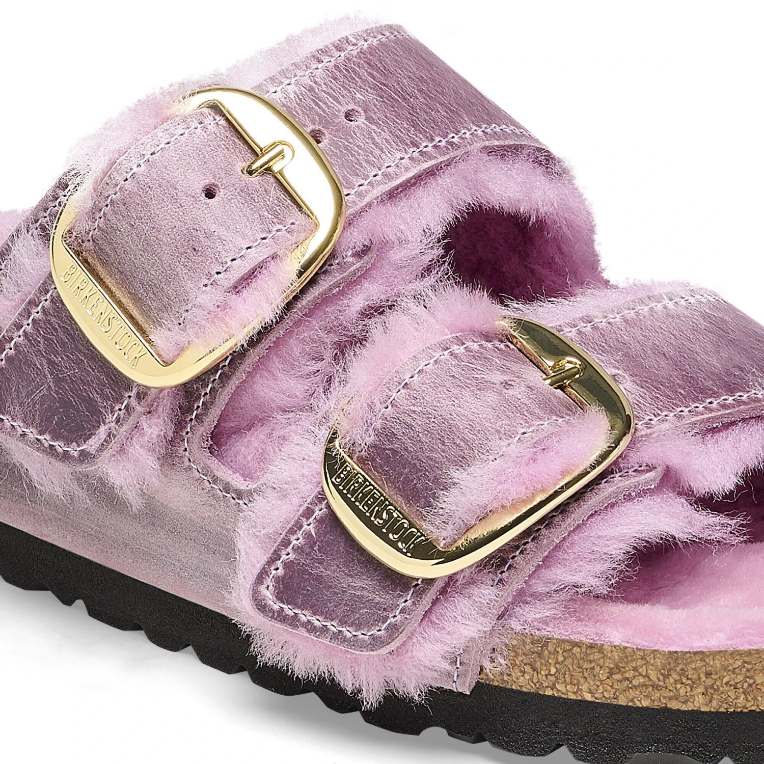 Birkenstock Arizona Big Buckle Shearling Oiled Leather Lavender 13 Birkenstock Arizona Big Buckle Shearling Oiled Leather Lavender - Image 13