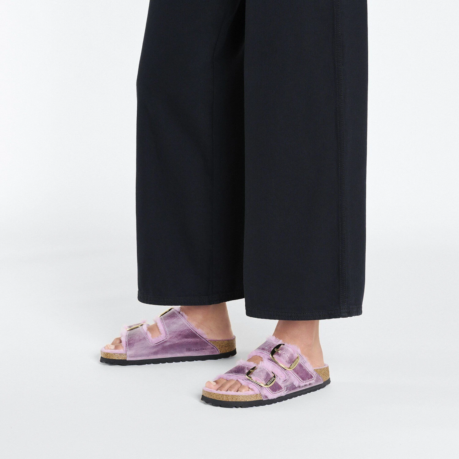 Birkenstock Arizona Big Buckle Shearling Oiled Leather Lavender 10 Birkenstock Arizona Big Buckle Shearling Oiled Leather Lavender - Image 10