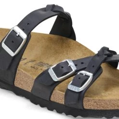 Birkenstock Franca Braided Oiled Leather Black -Birkenstock Sale Store 1026295 detail 1