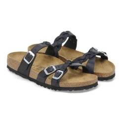 Birkenstock Franca Braided Oiled Leather Black -Birkenstock Sale Store 1026295 pair