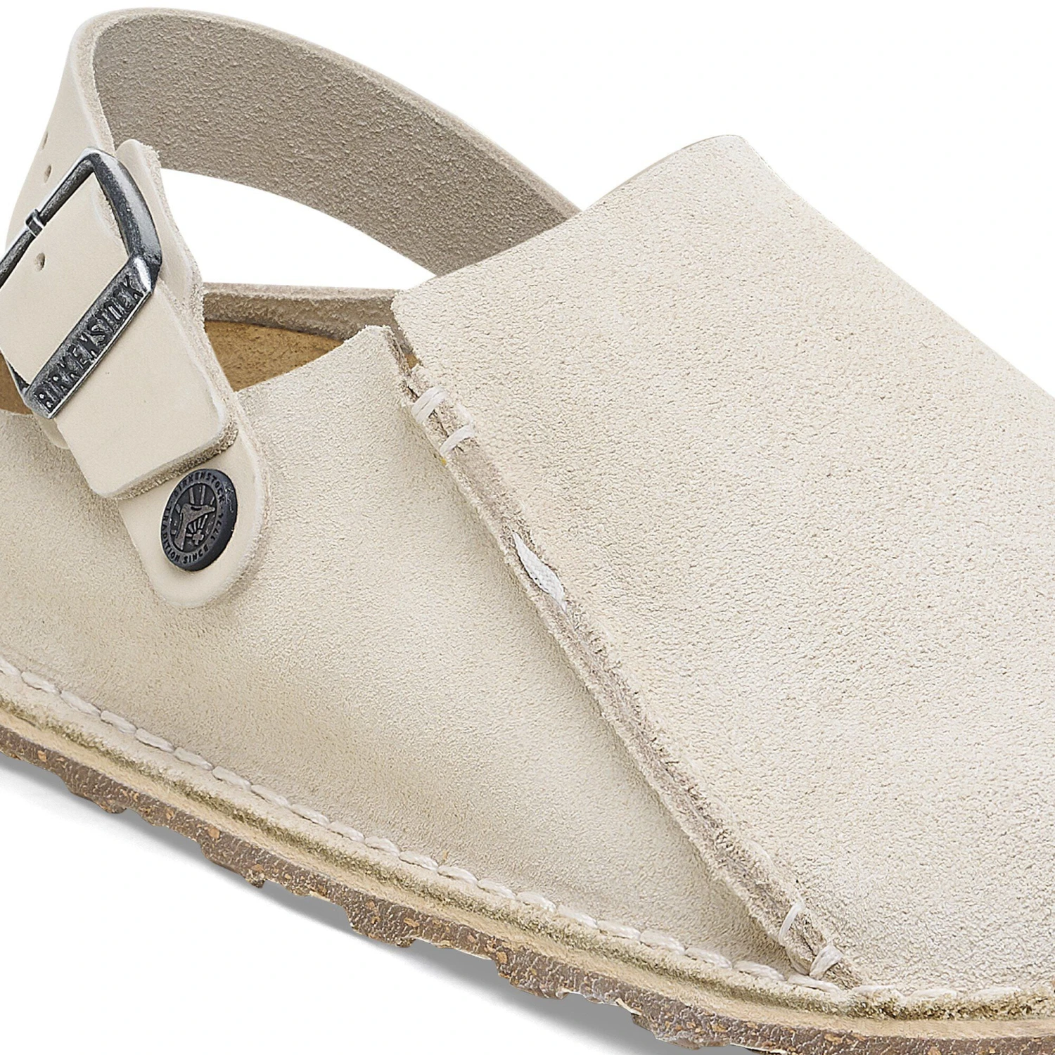 Birkenstock Lutry Premium Suede Suede Leather Eggshell 6 Birkenstock Lutry Premium Suede Suede Leather Eggshell - Image 6