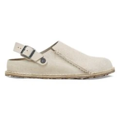 Birkenstock Lutry Premium Suede Suede Leather Eggshell 10 Birkenstock Lutry Premium Suede Suede Leather Eggshell -Birkenstock Sale Store 1026344 side