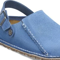 Birkenstock Lutry Premium Suede Suede Leather Elemental Blue -Birkenstock Sale Store 1026361 detail 1